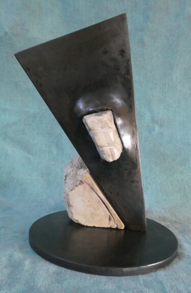 Scultura intitolato "Don't hold me back" da Yavor Grancharov, Opera d'arte originale, Metalli