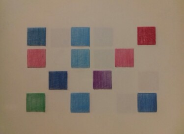 Drawing titled "Cadran n°7" by Eloi Camus, Original Artwork, Pencil