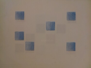 Tekening getiteld "Cadran n°8" door Eloi Camus, Origineel Kunstwerk, Potlood
