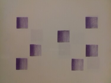 Tekening getiteld "Cadran n°11" door Eloi Camus, Origineel Kunstwerk, Potlood