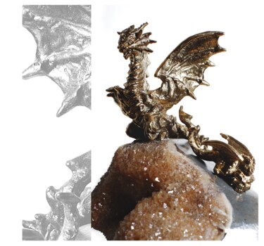 Escultura intitulada "Dragon" por Andrej Savrov, Obras de arte originais, Bronze