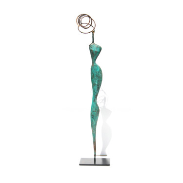Divine spirale, sculpture longiligne avec ressort Sculpture titled "Divine spirale, scu…" by Vanessa Renoux, Original Artwork, Metals