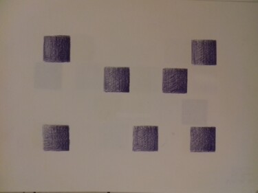 Drawing titled "Cadran n°22" by Eloi Camus, Original Artwork, Pencil