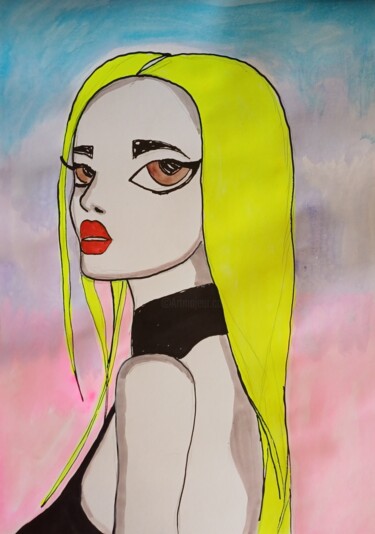 Zeichnungen mit dem Titel "Daylight perfection" von Ashton Knighting, Original-Kunstwerk, Tinte