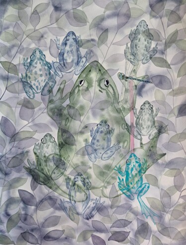 绘画 标题为“Movement” 由Yana Bila, 原创艺术品, 水彩