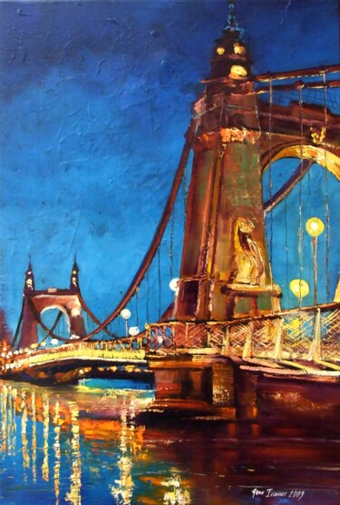 绘画 标题为“London nights, The…” 由Gennadiy V. Ivanov, 原创艺术品, 油