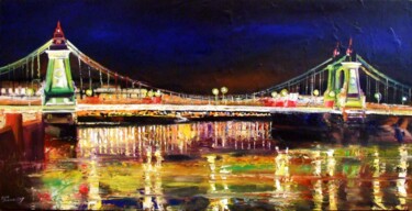 Pittura intitolato "London nights serie…" da Gennadiy V. Ivanov, Opera d'arte originale, Olio