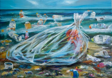 Schilderij getiteld "Requiem for the Pla…" door Gennadiy V. Ivanov, Origineel Kunstwerk, Olie