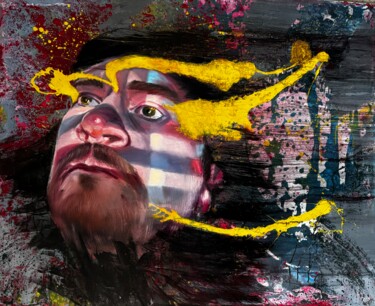 绘画 标题为“Explosion / self po…” 由Gennadiy V. Ivanov, 原创艺术品, 油