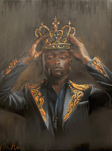 「I'm your King!」というタイトルの絵画 Natali Kalalbによって, オリジナルのアートワーク, アクリル