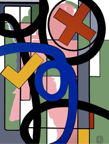 Saint-André 绘画 标题为“Saint-André” 由Christophe Penny, 原创艺术品, 丙烯 安装在木质担架架上