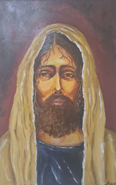 Schilderij getiteld "IL FIGLIO DELL'UOMO" door Giuseppe Corcione, Origineel Kunstwerk, Acryl
