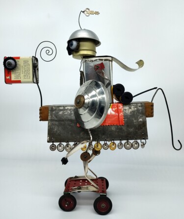 expressive Don on animal with Skate Wheels do of used "expressive Don on a…" başlıklı Tablo Branimir Misic tarafından, Orijinal sanat, Metaller