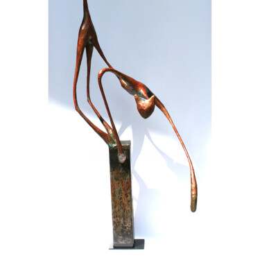 Jupiter - grande sculpture de chat roux 雕塑 标题为“Jupiter - grande sc…” 由Vanessa Renoux, 原创艺术品, 金属