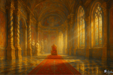 Pittura intitolato "Aula Regia" da Elio Segundo Sanchez, Opera d'arte originale, Olio