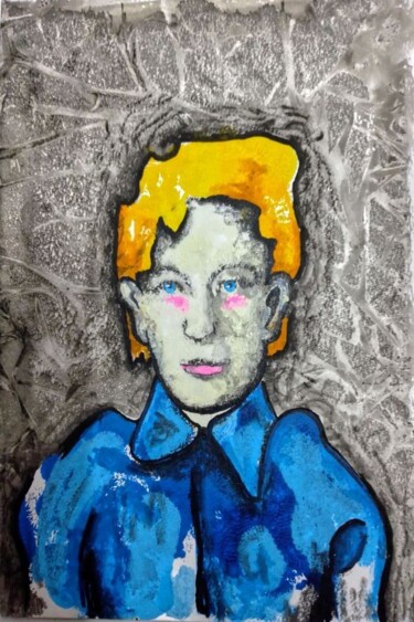 Printmaking titled "Variations of an An…" by Gregory Evans, Original Artwork, Monotype Mounted on Cardboard