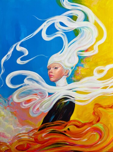 Veil of Flame 2 제목이 "Veil of Flame 2"인 미술작품 Marina Mark로, 원작, 아크릴