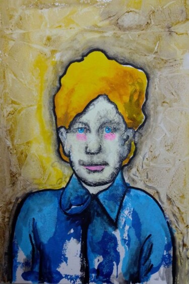 Printmaking titled "Variations of an An…" by Gregory Evans, Original Artwork, Monotype Mounted on Cardboard