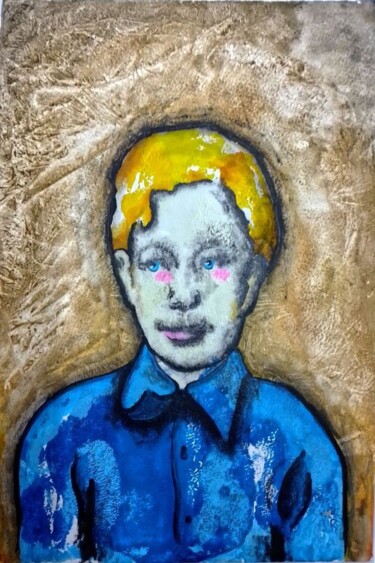 Printmaking titled "Variations of an An…" by Gregory Evans, Original Artwork, Monotype Mounted on Cardboard
