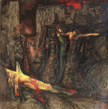 Painting titled "Композиция Последни…" by Karlos Abovyan, Original Artwork, Oil