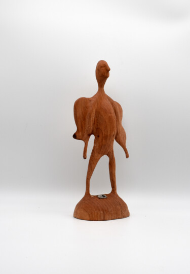 Sculptuur getiteld "Merantimann" door Sylvia Gnatz, Origineel Kunstwerk, Hout
