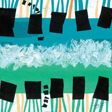 Printmaking titled "In volo su Garda -…" by Paolo Mariani, Original Artwork, Digital Print