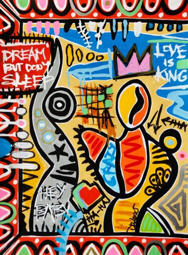 绘画 标题为“Dream but don't sle…” 由Dr. Love, 原创艺术品, 丙烯