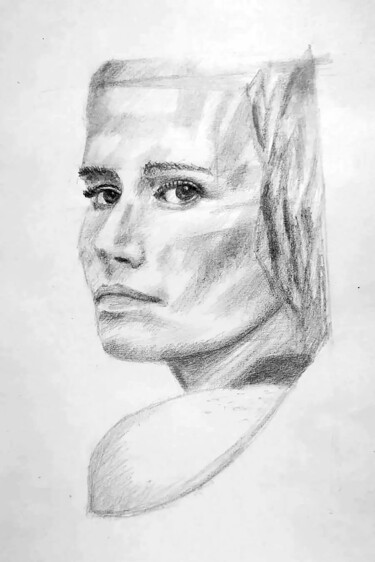 The Look Behind Disegno intitolato "The Look Behind" da J. Gambande, Opera d'arte originale, Grafite