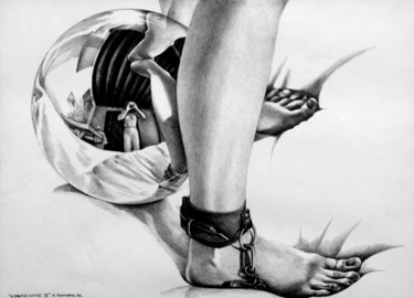 cosmogonie V Drawing titled "cosmogonie V" by Alain Bonnand, Original Artwork