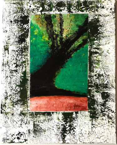 Painting titled "The Hand" by Zita Altrichter, Original Artwork, Acrylic Mounted on Wood Stretcher frame