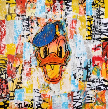 Pittura intitolato "Donald Duck by Dr.…" da Dr. Love, Opera d'arte originale, Acrilico