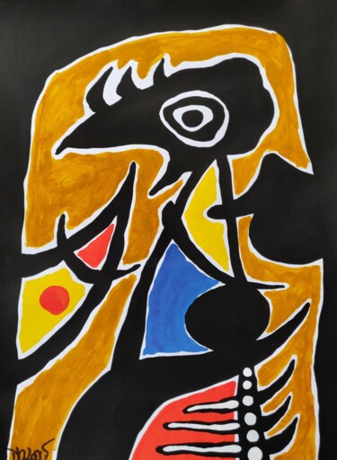 The cave ( Tribute to Joan Mirò ) 绘画 标题为“The cave ( Tribute…” 由Dr. Love, 原创艺术品, 丙烯