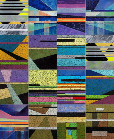 Architecture of Lines and Horizons 제목이 "Architecture of Lin…"인 미술작품 Evgen Semenyuk로, 원작, 기름