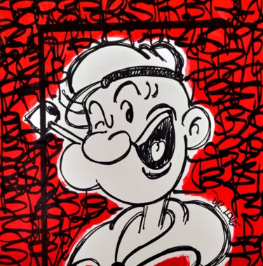绘画 标题为“Popeye Street” 由Dr. Love, 原创艺术品, 丙烯