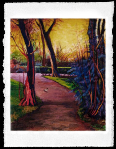Pittura intitolato ""Landscape II"" da Luccia Lignan, Opera d'arte originale, Acrilico