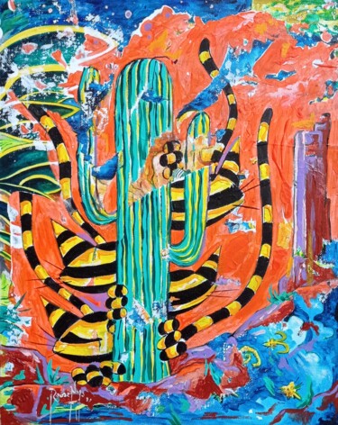 Chalton entrecoupé Il Schilderij getiteld "Chalton entrecoupé…" door Jsroosenys, Origineel Kunstwerk, Acryl Gemonteerd op Karton