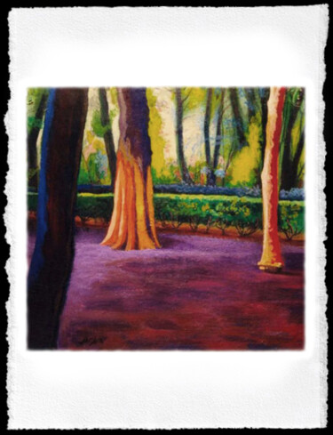 Pittura intitolato ""Landscape I"" da Luccia Lignan, Opera d'arte originale, Acrilico