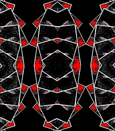 Photography titled "Triangles in Red an…" by Ken Lerner, Original Artwork, Digital Photography