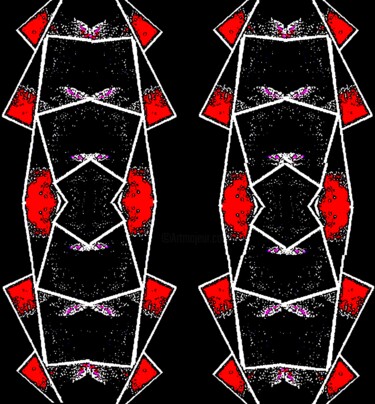 Triangles in Red and Black 12c12 Fotografía titulada "Triangles in Red an…" por Ken Lerner, Obra de arte original, Fotografía digital