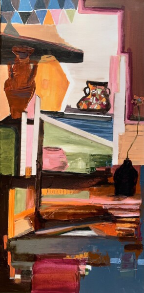 "My Home" başlıklı Tablo Christelle Veron Cherbonnier tarafından, Orijinal sanat, Akrilik Ahşap Sedye çerçevesi üzerine mont…