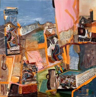 Schilderij getiteld "Fragments retrouvés" door Christelle Veron Cherbonnier, Origineel Kunstwerk, Acryl Gemonteerd op Frame…
