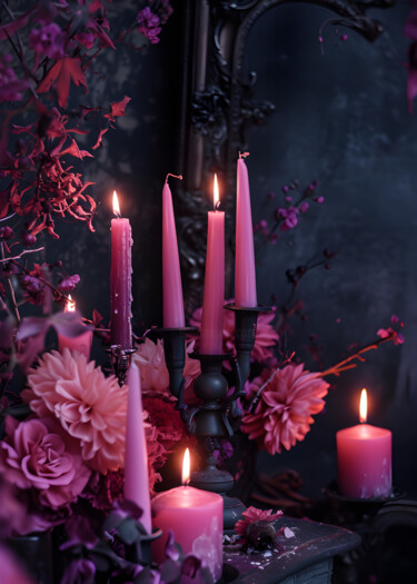 "Gothic Elegance: Pi…" başlıklı Dijital Sanat 春宇 关 tarafından, Orijinal sanat, AI tarafından oluşturulan görüntü Karton üzer…