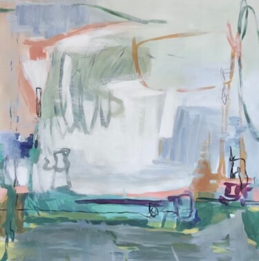 Картина под названием "Abstraction 1" - Helga Balaban, Подлинное произведение искусства, Акрил