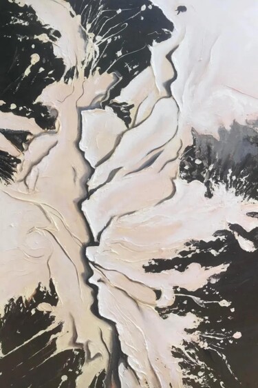 Fractured Bloom Pittura intitolato "Fractured Bloom" da Malinga Kumarasinghe, Opera d'arte originale, Acrilico
