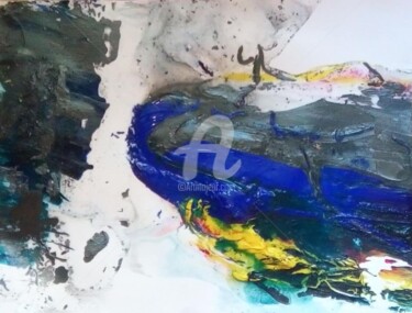 ""JE SURFE SUR MA BA…" başlıklı Tablo Paula Clemence tarafından, Orijinal sanat, Akrilik Ahşap Sedye çerçevesi üzerine monte…