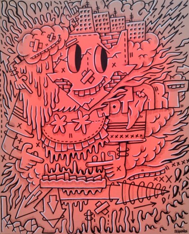 Peinture intitulée "Hot 🌶️ art" par Alexis Bernardi, Œuvre d'art originale, Acrylique Monté sur Châssis en bois