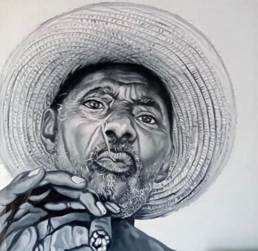 Wisdom in the Smoke "Wisdom in the Smoke" başlıklı Tablo Malinga Kumarasinghe tarafından, Orijinal sanat, Petrol