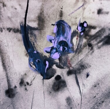 Painting titled "Little lavendabstra…" by Milto Sideris, Original Artwork, Acrylic
