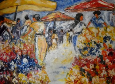 제목이 "marché provençale"인 미술작품 Raphael Marras로, 원작, 기름 artwork_cat.에 장착됨