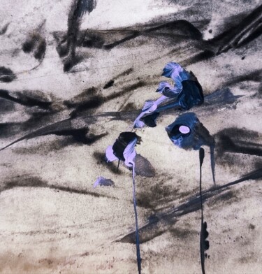 Painting titled "Little lavendabstra…" by Milto Sideris, Original Artwork, Acrylic